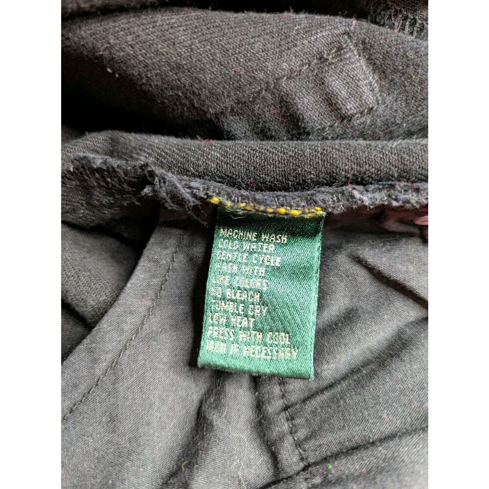 Ralph Lauren Jeans Womens 16 Black High Rise Straight Stretch Dark Wash Denim - Picture 9 of 9